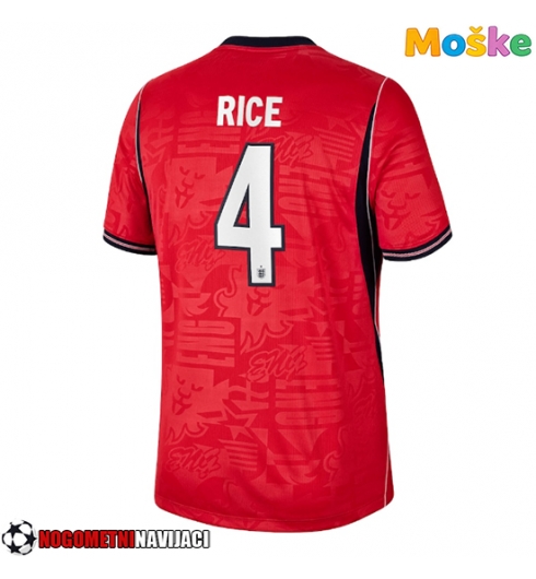 Moške Nogometnih dresov Anglija Declan Rice #4 Gostujoči SP 2026 Kratki rokavi Moške Nogometnih dresov Anglija Declan Rice #4 Gostujoči SP 2026 Kratki rokavi